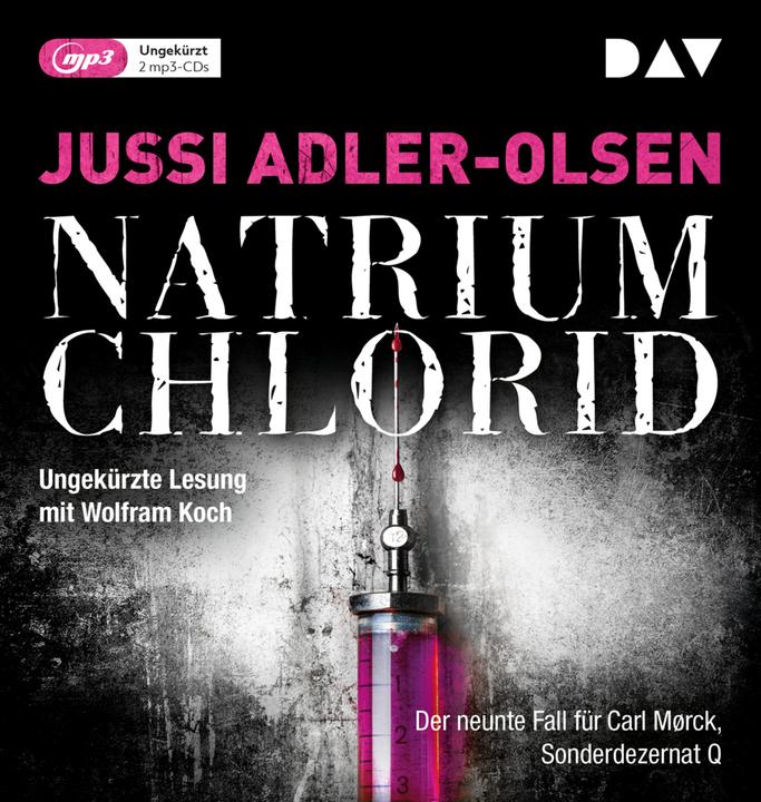 Produktbild NATRIUM CHLORID. Der neunte Fall für Carl Mørck, Sonderdezernat Q (Jussi Adler-Olsen, Wolfram Koch, Hannes Thiess, Deutsch)