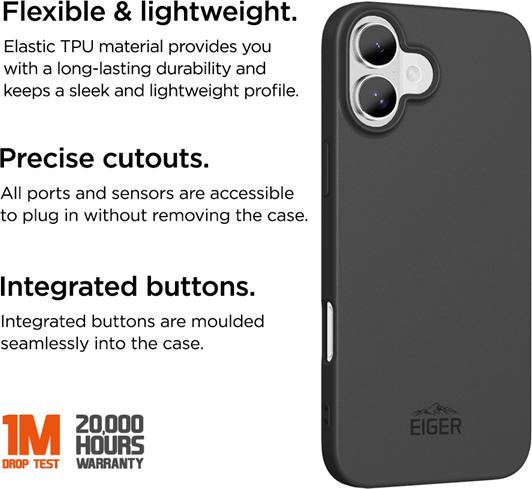 Immagine prodotto Eiger Grip Case (Apple iPhone 16 Plus)
