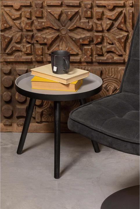 Actual product image Woood Side Table Sasha Black (Ø 41 x 41 cm)