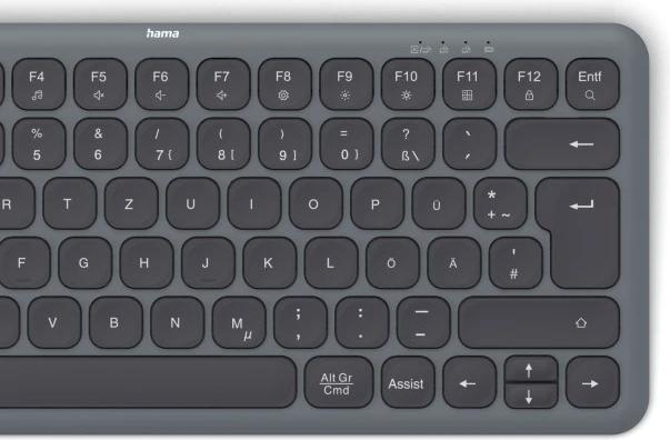 Image du produit Hama Clavier multi-appareils WK-500 sans fil radio u (DE, Sans fil)