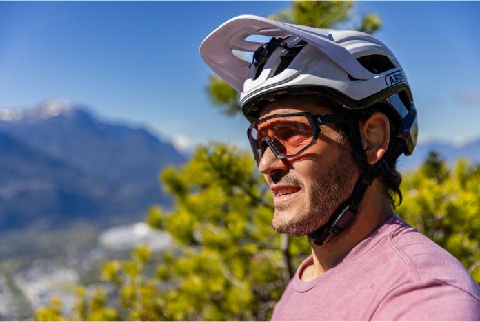 Actual product image Coast Optics Nita sports glasses black with pink crystal and clear lens (Black, Lucid, Pink Crystal)