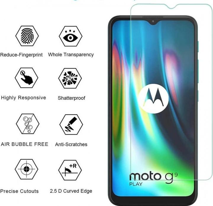 Produktbild Screenguard Motorola Moto G9 Play Panzerglas Schutzfolie Case Friendly Design (1 Stück, Motorola Moto G9 Play)