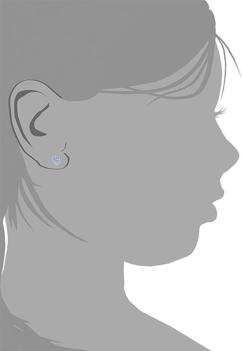 Actual product image Prinzessin Lillifee Ear jewellery for girls, 925 sterling silver, zirconia (synth.), heart (925 silver)