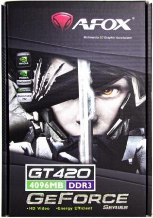 Produktbild AFOX AF420-4096D3L2 Grafikkarte NVIDIA GDDR3 (4 GB)