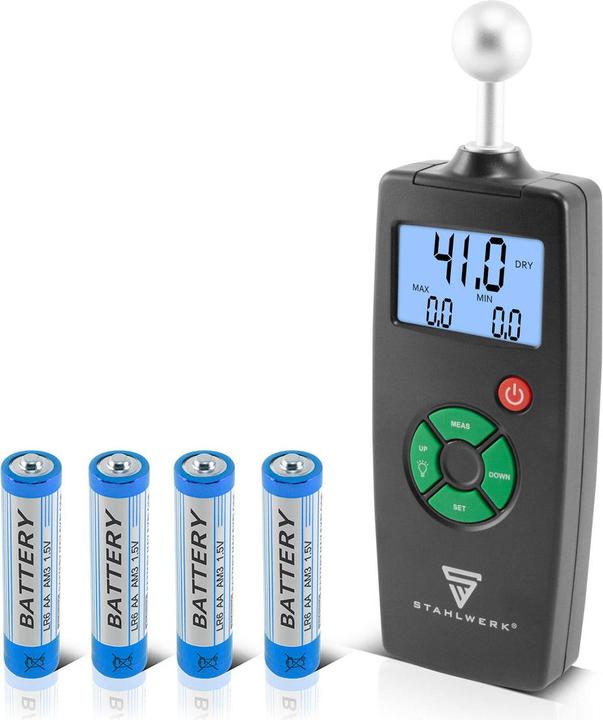 Actual product image Stahlwerk Professional moisture meter FM-100 ST with 40 mm measuring depth