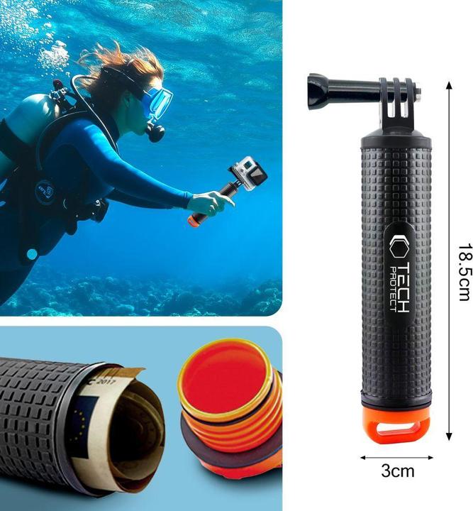 Image du produit Pgytech Uchwyt / bojka wypornoÅciowa GA100 Hand Grip do GoPro / DJI - czarny