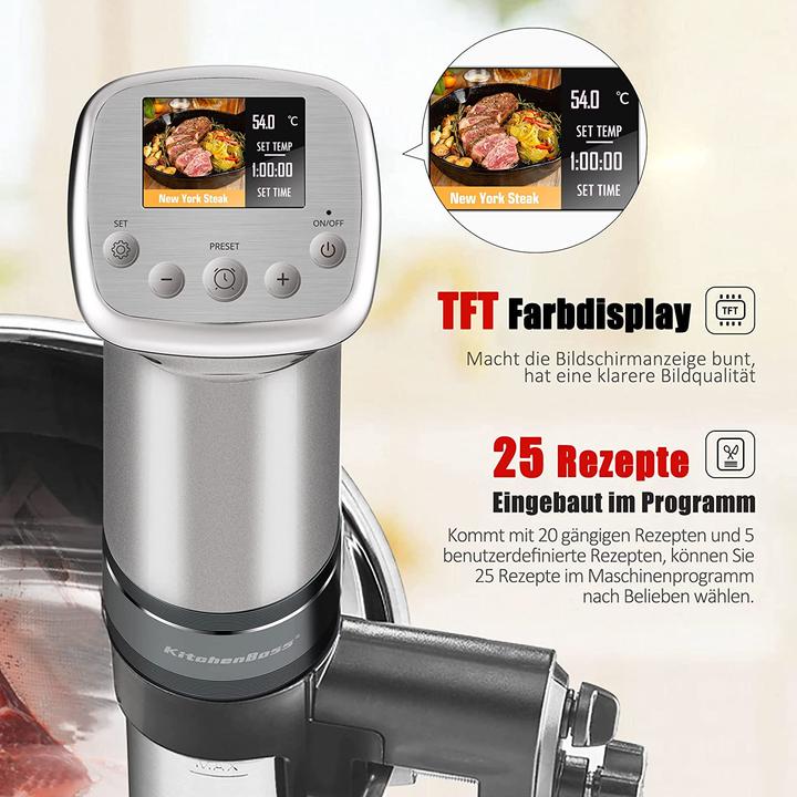 Actual product image KitchenBoss Sous-Vide Stick G321 Silver