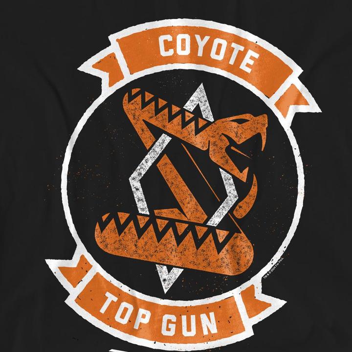 Actual product image Top Gun Unisex Adult Coyote Logo T-Shirt (M)