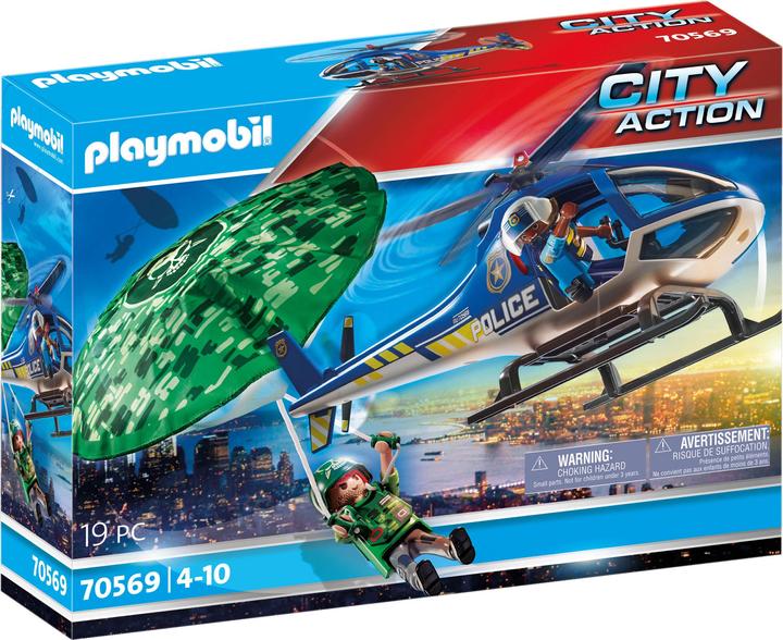 Actual product image Playmobil Police helicopter: parachute chase (70569, Playmobil City Life)