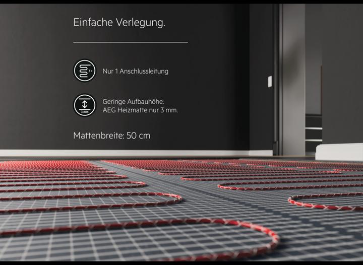 Actual product image AEG Haustechnik Basic Thermo Floor TBS TB 160/5, electric underfloor heating, heating mat 5 m², 160 W/m²