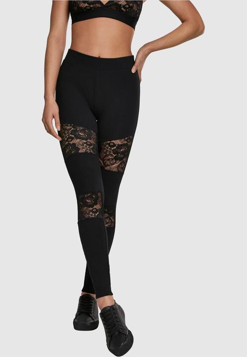 Image du produit Urban Classics Ladies Laces Inset Leggings (XS)