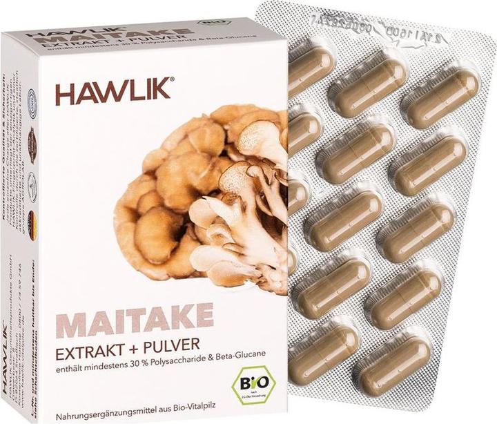 Produktbild Hawlik Maitake Extrakt + Pulver Kapsel (60 Stück, Kapseln, 57 g)