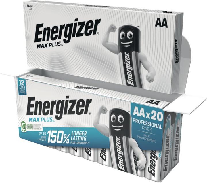 Image du produit Energizer Max Plus Mignon (AA) 20 pièces (20 pcs, AA)