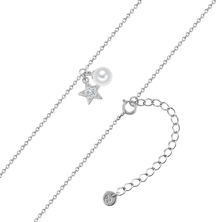 Immagine prodotto Glanzstücke München Collana da donna con stella in argento - 34552 (Argento, 40 - 45 cm)