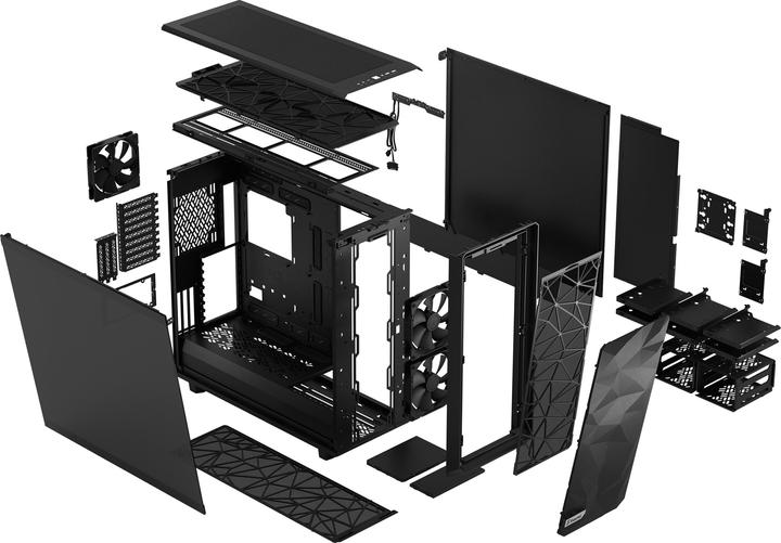 Actual product image Fractal Meshify 2 XL Dark (ATX, mATX, Mini-ITX, E-ATX, EE-ATX, SSI CEB, SSI EEB)
