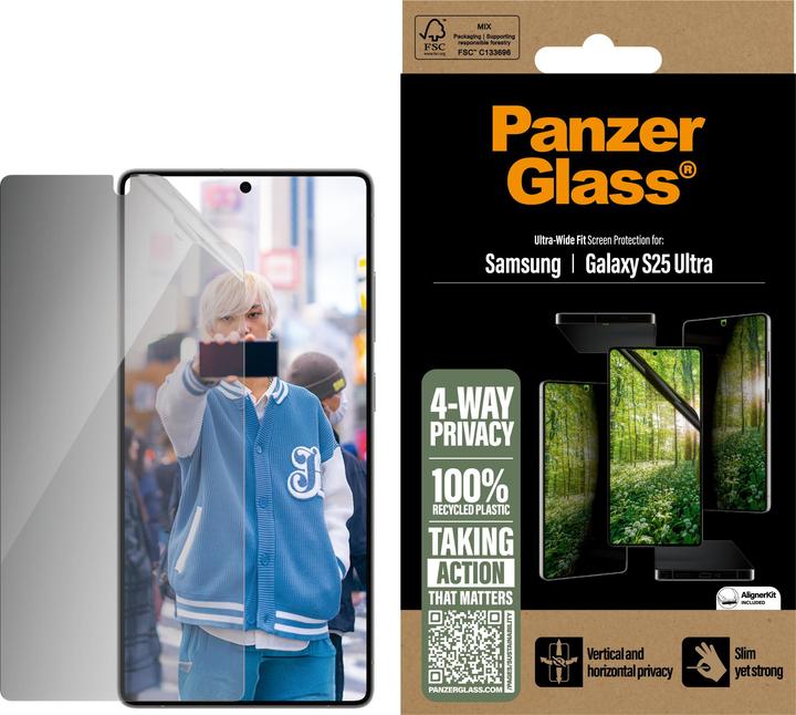 Produktbild PanzerGlass Eco Matrix 4-way Ultra-wide Fit (1 Stück, Samsung Galaxy S25 Ultra)