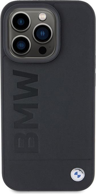 Image du produit BMW BMHMP15LSLLBK iPhone 15 Pro 6.1" czarny/black MagSafe Leather Hot Stamp (Apple iPhone 15 Pro)