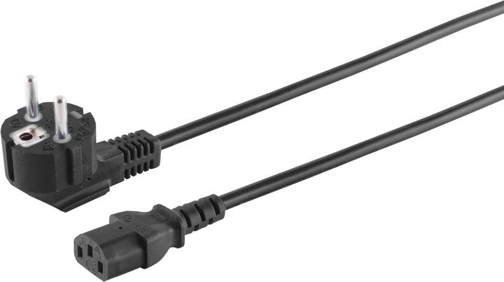 Actual product image Shiverpeaks S/CONN maximum connectivity Mains connection cable, earthing contact plug 90° to IEC socket, 230 V (15 m)