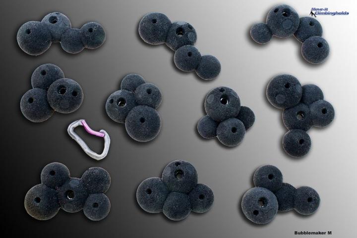 Move It Climbingholds Bubblemaker M Klettergriffe-Set (Schwarz)