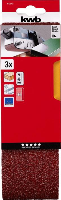 Image du produit kwb Bande abrasive 75X533 grain 24 (24)