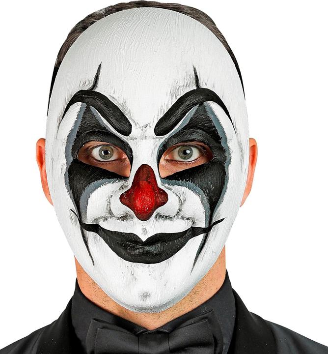 Actual product image Widmann Commedia Dell'Arte Mask Clown Mask Black White