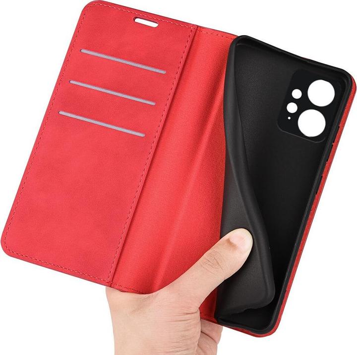 Actual product image Cover-Discount Xiaomi Redmi Note 12 4G - Stand Flip Case Cover red (Xiaomi Redmi Note 12)