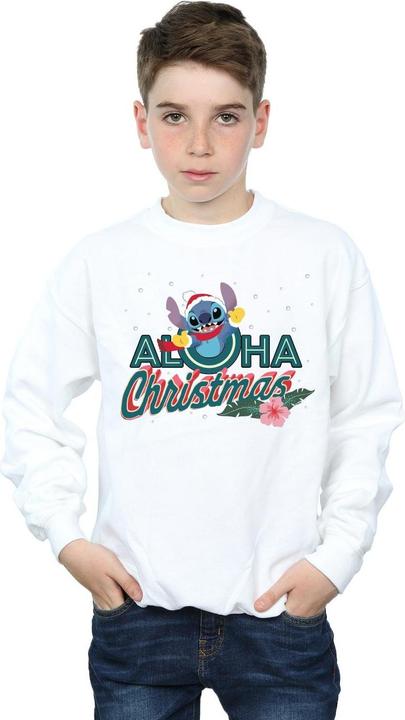 Produktbild Disney Lilo And Stitch Aloha Christmas Sweatshirt Jungen (140, 146)