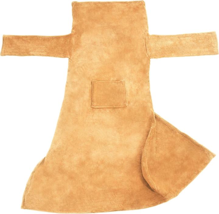 Actual product image tectake 2x cuddly blanket with sleeves (200 x 170 cm)