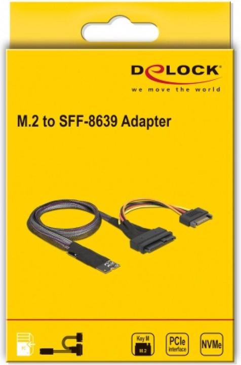 Energie-Label Delock M.2 Key M zu U.2 SFF-8639 NVMe Adapter