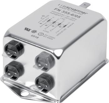 Immagine prodotto Schaffner EMV Filtro trifase faston 20A FN355200
