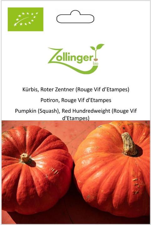 Produktbild Zollinger Bio Kürbis, Roter Zentner (Rouge Vif d’Etampes)