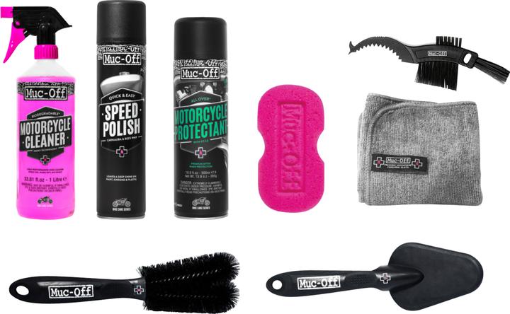 Actual product image Muc-Off Ultimate Bicycle Kit (1800 ml, Bicycle cleaner, Chain cleaner, Universal Lubricant, Sponge, Care set)