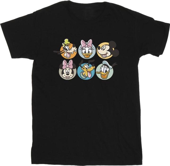 Actual product image Disney Mens Mickey Mouse And Friends Faces T-Shirt (L)