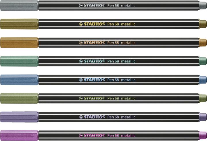 Produktbild STABILO Pen 68 Premium Metallic-Filzstift (Sortiert, 8 x)