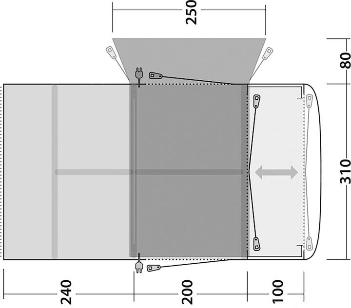 Produktbild Outwell Jonesville 440SA Flex (Vorzelt, 31.20 kg, 7 Personen)