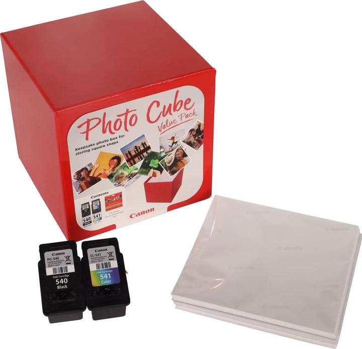 Actual product image Canon PG-540 / CL-541 Photo Cube Value Pack PP-201 13x13 cm 40 sheets (M, C, FC, Y)