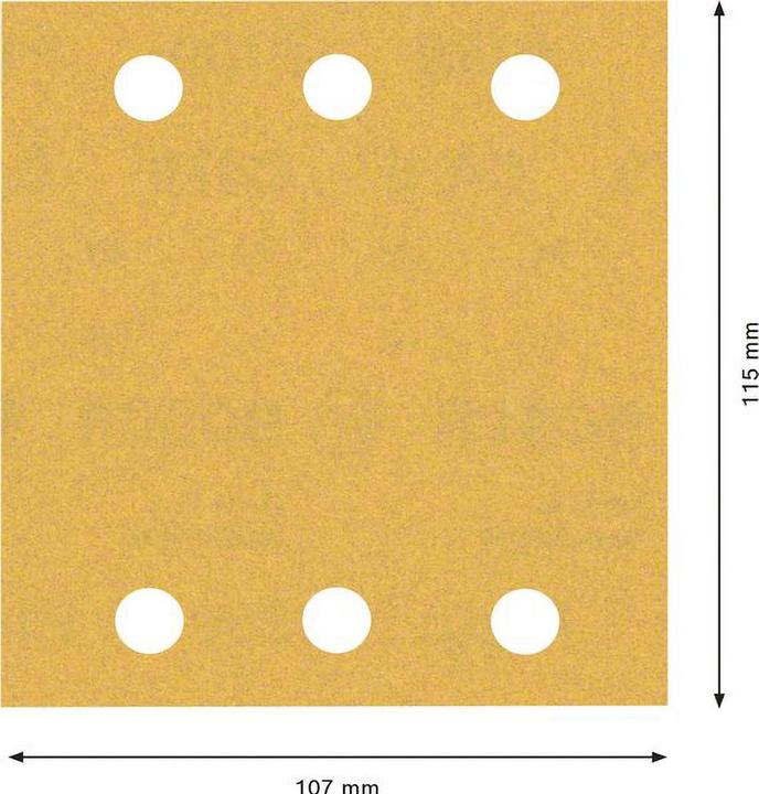 Produktbild Bosch Professional Zubehör EXPERT C470 Schleifpapier, 115 x 107 mm, G 180, 50 Stück (G180)