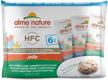 Actual product image Almo Nature HFC Jelly Multipack varieties with tuna (Adult, 6 pcs., 330 g)