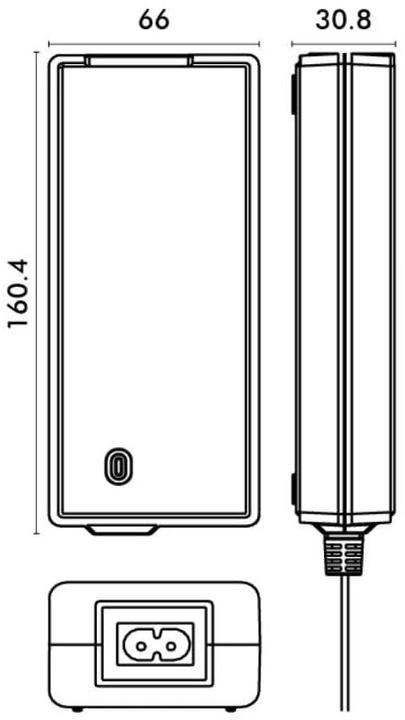 Actual product image Alpha Elettronica Table power supply 12 V DC, 10 A, 120 W