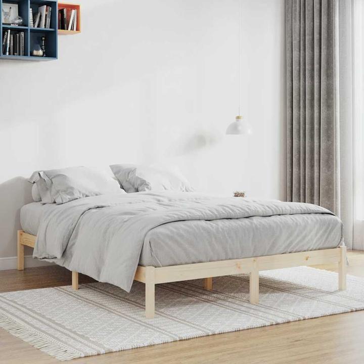 Actual product image VidaXL Bett ohne Matratze Kiefer (193 x 203 cm)