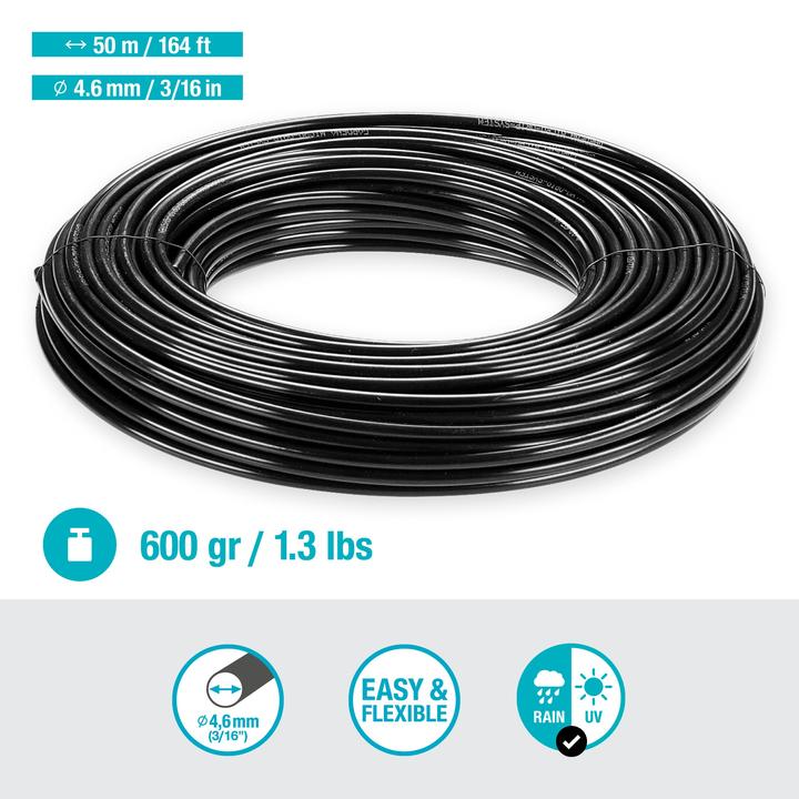 Immagine prodotto Gardena Tubo di distribuzione (3/16" x 50m) (Tubo di gocciolamento + tubo di gocciolamento)