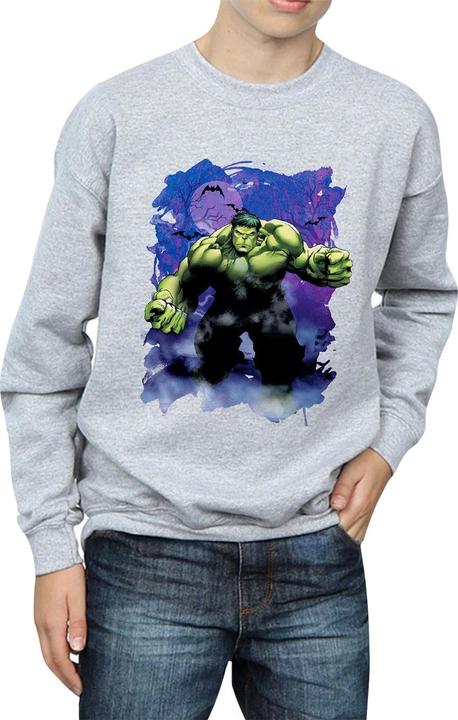 Actual product image Boys Hulk Halloween Spooky Forest Sweatshirt (140, 146)
