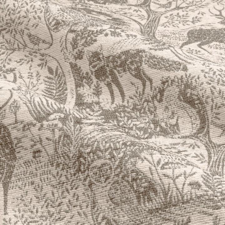 Actual product image Furn Winter Woods Chenille Animals Eyelet Curtains (168 x 183 cm)