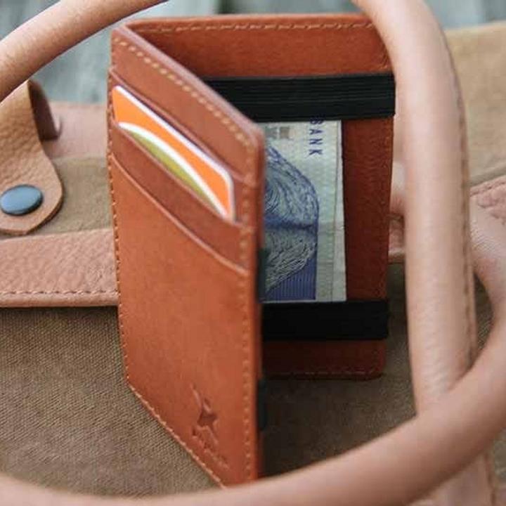 Actual product image Pajass Leather credit card holder