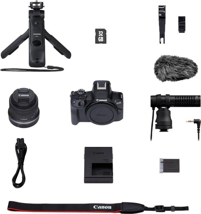 Produktbild Canon EOS R50 Creator Kit (18 - 45 mm, 24.20 Mpx, APS-C / DX)