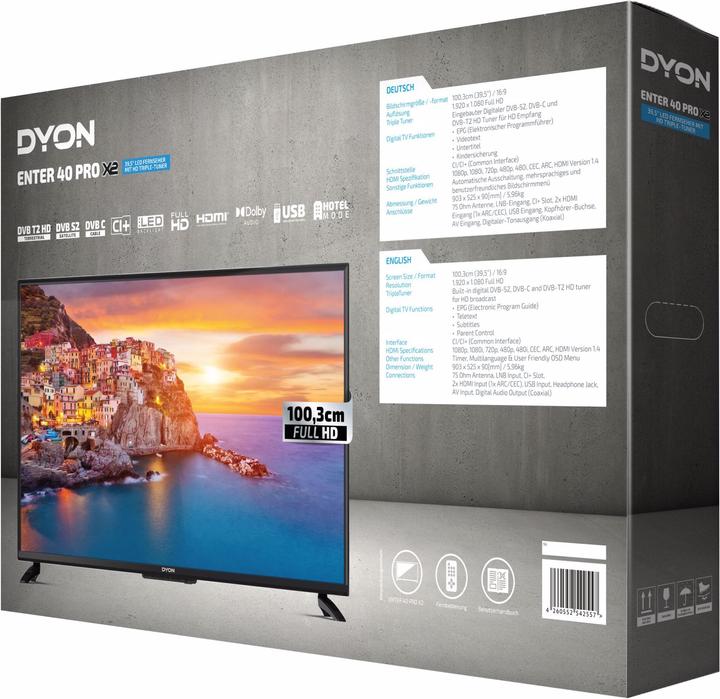 Immagine prodotto Dyon Enter 40 PRO X2 (40", LED, Full HD, 2021)