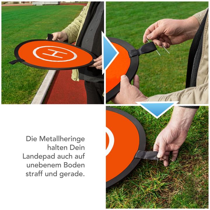 Produktbild mantona 23060 Drohnen-Landeplatz faltbar, Ø 55cm (Drohnen Landeplatz, Universal)