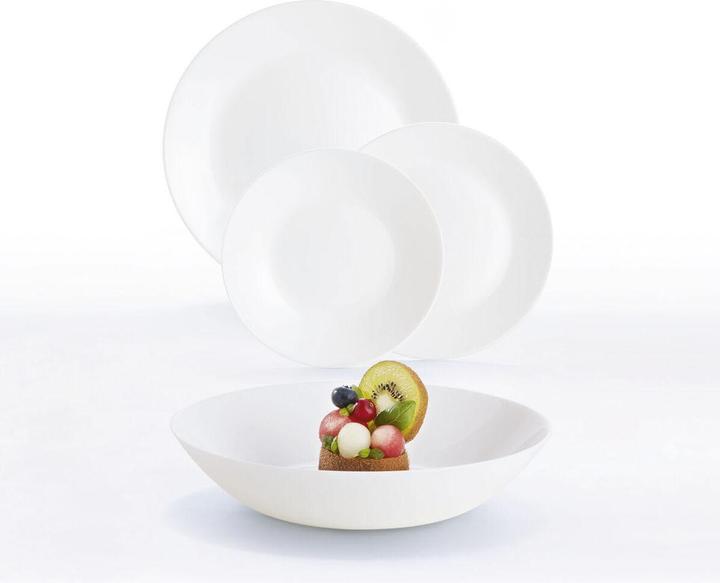 Actual product image Luminarc Arcopal Zelie opaalglas - wit - 18-Delig (L4122) (18 Piece)