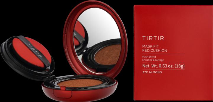TirTir Mask Fit Red Cushion Foundation Full Coverage Weightless Skin Fit (#37C Almond)
