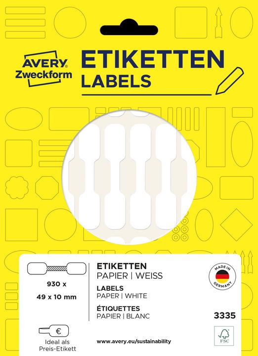 Actual product image Avery Price tags